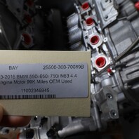 2013-2016 BMW 550i 650i 750i N63 4.4 Engine Motor 121K Miles OEM