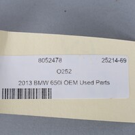 2013-2019 BMW 640i 650i M6 Gran Coupe Sun Visor Right Alcantara OEM Used