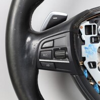 BMW 528i 535i 550i 640i 750i Steering Wheel M-Sport Paddle Shift Worn OEM Used