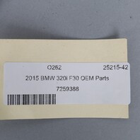2012-2016 BMW 320i 328i 335i Front Seat Belt Buckle Right OEM Used
