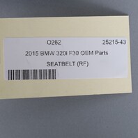 BMW 320i 328i 330i 335i 340i Front Seat Belt Retractor Right OEM Used