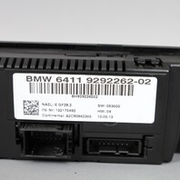 2010-2013 BMW 128i 135i 328i 335i X1 Climate Control Panel 64119292262 OEM Used