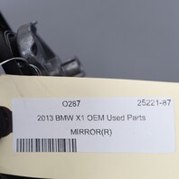 2013-2015 BMW X1 Door Mirror Right Side Rear View OEM Used