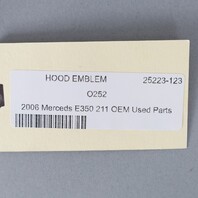 2006 Mercedes E350 211 Hood Star Crest Emblem Badge 2108800186 OEM Used
