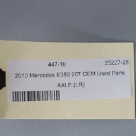 2010 Mercedes E350 W207  Rear Axle Shaft CV Joint 2213502010 OEM Used