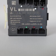 2010 Mercedes E350 207 Front Door Control Module Left OEM Used