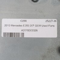 2010 Mercedes E350 E550 Coupe SRS Module 2078203326 OEM Used