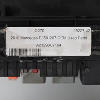 2010 Mercedes E350 W207 Front SAM Fuse Relay Module 2129007104 OEM Used
