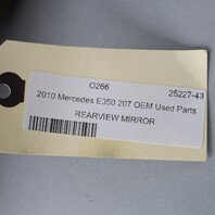 2010 Mercedes E350 Coupe W207 Inside Rear View Mirror OEM Used