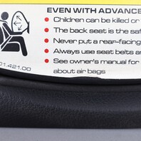 2006-2012 Porsche 911 997 Convertible Left Sun Visor Leatherette Black OEM