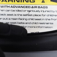 2006-2012 Porsche 911 997 Convertible Left Sun Visor Leatherette Black OEM