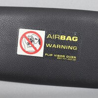 2006-2012 Porsche 911 997 Convertible Left Sun Visor Leatherette Black OEM