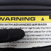 2006-2012 Porsche 911 997 Convertible Left Sun Visor Leatherette Black OEM