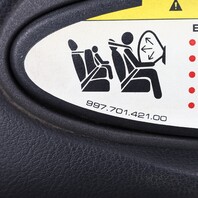 2006-2012 Porsche 911 997 Convertible Left Sun Visor Leatherette Black OEM