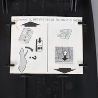 05-12 Porsche 911 Boxster Cayman Kick Panel Fuse Box Cover 99755162100 OEM Used