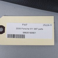2006-2012 Porsche 911 997 Convertible Right Sun Visor Leatherette Black OEM
