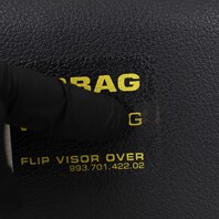 2006-2012 Porsche 911 997 Convertible Right Sun Visor Leatherette Black OEM