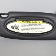 2006-2012 Porsche 911 997 Convertible Right Sun Visor Leatherette Black OEM