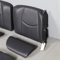 2009 Porsche 911 997 Cabrio Rear Seat Set Upper Lower Black Leatherette OEM Used