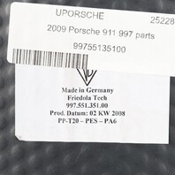 2009-2012 Porsche 911 997 AWD Front Trunk Carpet Floor Panel OEM Used