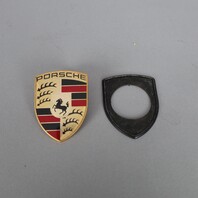 Porsche 986 987 Boxster 996 997 911 Carrera Hood Crest Emblem Badge OEM Used