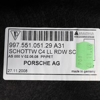 2009-2012 Porsche 911 997 AWD Front Trunk Carpet Set 99755105129 OEM Used