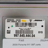 2009 Porsche 911 997 Boxster Cayman 987 Amp Amplifier BOSE 99764544404 OEM Used