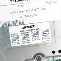 2009 Porsche 911 997 Boxster Cayman 987 Amp Amplifier BOSE 99764544404 OEM Used