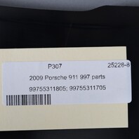 05-12 Porsche 911 Boxster Cayman Left Console Trim Leatherette Black OEM Used