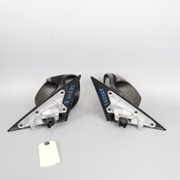 2010-2013 BMW 328i 335i Door Mirror Left Right Pair Carbon Covers OEM Used