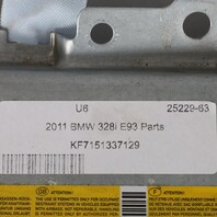 2007-2013 BMW 328i 335i M3 Convertible Right Knee Airbag 51169202272 OEM Used