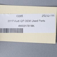 2017-2019 Audi Q7 3.0 Transmission Oil Cooler Hose Assembly 4M0317818K OEM Used