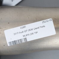 2017–2019 Audi Q7 3.0L Left Exhaust Muffler Tip 4M0253681M OEM Used