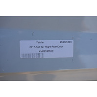 2017-2024 Audi Q7 Right Rear Door Shell Glacier White 4M0833052E OEM Used