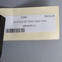 2017-2019 Audi Q7 Door Mirror Left Side View Auto Dim W/Camera OEM Used