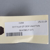 2017-2019 Audi Q7 Front Seat Belt Retractor Left Pistachio Beige OEM Used