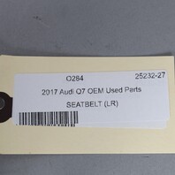 2017-2019 Audi Q7 Rear Seat Belt Retractor Left Pistachio Beige OEM Used