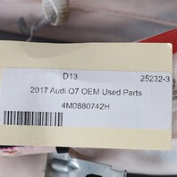 2017 Audi Q7 Roof Airbag Right 4M0880742H OEM Used