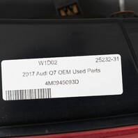 2017-2019 Audi Q7 Tail Light Left 4M0945093D OEM Used