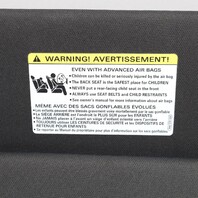 2017–2020 Audi Q7 Right Sun Visor Black 4M0858834B OEM Used