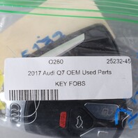 2017-2019 Audi Q7 Key Fob Pair 4M0959754AK OEM Used