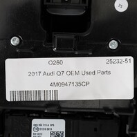 2017-2018 Audi Q7 Overhead Console Sunroof Switch 4M0947135CP OEM Used