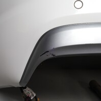 2017-2019 Audi Q7 Rear Bumper Cover Glacier White OEM Used