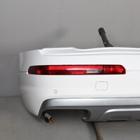 2017-2019 Audi Q7 Rear Bumper Cover Glacier White OEM Used