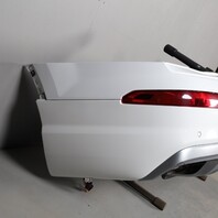2017-2019 Audi Q7 Rear Bumper Cover Glacier White OEM Used