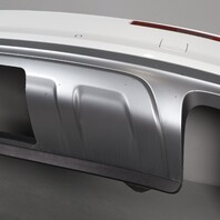 2017-2019 Audi Q7 Rear Bumper Cover Glacier White OEM Used