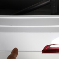 2017-2019 Audi Q7 Rear Bumper Cover Glacier White OEM Used