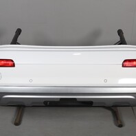 2017-2019 Audi Q7 Rear Bumper Cover Glacier White OEM Used