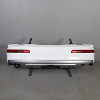 2017-2019 Audi Q7 Rear Bumper Cover Glacier White OEM Used