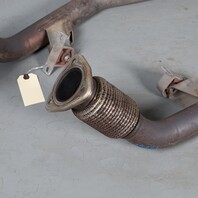 2017-2019 Audi Q7 3.0 Exhaust Manifold Downpipe Left Right Pair OEM Used